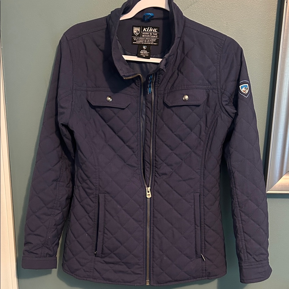 KUHL Projekt Navy quilted women’s jackets in very good condition.